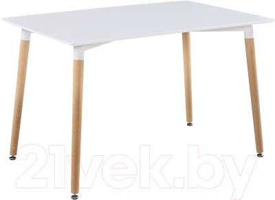 Обеденный стол Atreve Niki 120x80 (белый/бук)