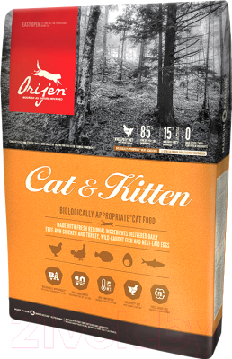 Сухой корм для кошек Orijen Cat & Kitten (17кг)