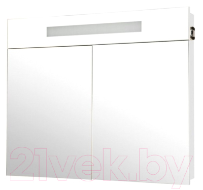 Шкаф с зеркалом для ванной Аква Родос Ника 95 / HC0000024 (с подсветкой)