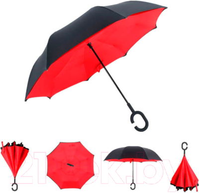 Зонт-трость Bradex Красный мак SUB 0002