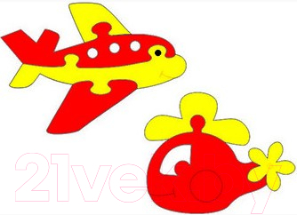 Развивающая игрушка Флексика Самолетик и вертолетик / 45560