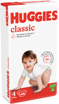 Подгузники детские Huggies Classic 4 Mega (68шт)