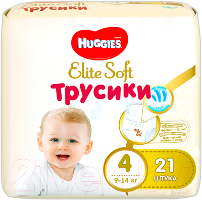 Подгузники-трусики детские Huggies Elite Soft 4 (21шт)