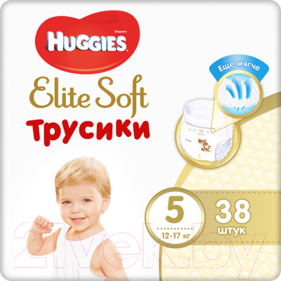 Подгузники-трусики детские Huggies Elite Soft 5 Mega (38шт)