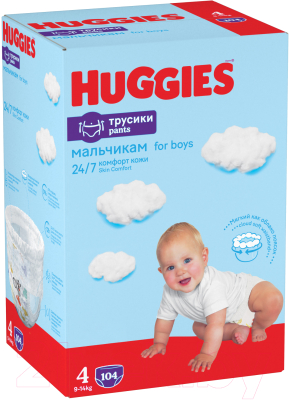 Подгузники-трусики детские Huggies 4 Disney Boy (104шт)