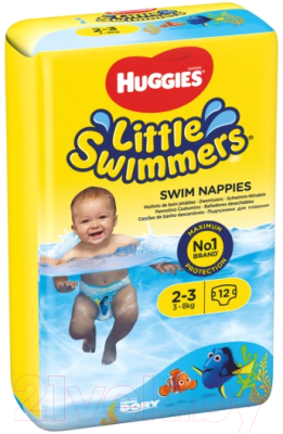 Подгузники-трусики детские Huggies Little Swimmers 2-3 (12шт)