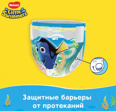 Подгузники-трусики детские Huggies Little Swimmers 2-3 (12шт)