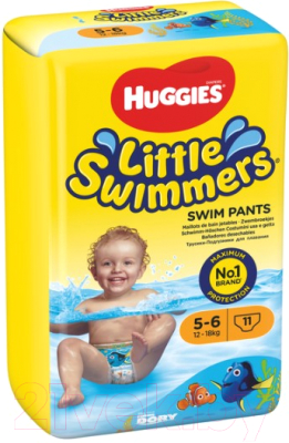 Подгузники-трусики детские Huggies Little Swimmers 5-6 (11шт)
