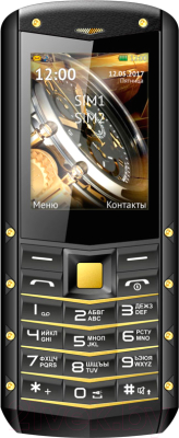 Мобильный телефон Texet TM-520R (черный/золото)