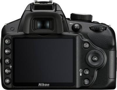 Зеркальный фотоаппарат Nikon D3200 (Kit 18-55mm VR + 55-300mm VR) - вид сзади