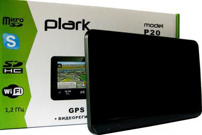 GPS навигатор Plark P20 - общий вид с коробкой