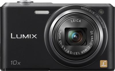 Компактный фотоаппарат Panasonic Lumix DMC-SZ3EE-K (Black) - фронтальный вид