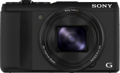 Компактный фотоаппарат Sony Cyber-shot DSC-HX50 (черный) - фронтальный вид