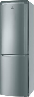 Холодильник с морозильником Indesit PBAA 33 F X - общий вид
