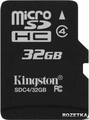 Карта памяти Kingston microSDHC 32 Gb (SDC4/32GB) - общий вид