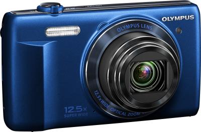 Компактный фотоаппарат Olympus VR-370 (синий) - общий вид