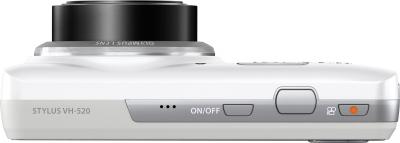 Компактный фотоаппарат Olympus VH-520 (белый) - вид сверху