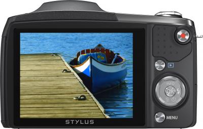 Компактный фотоаппарат Olympus SZ-16 (Black) - вид сзади
