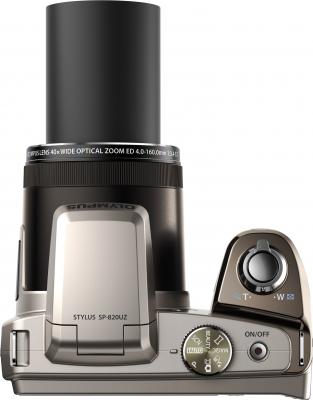 Компактный фотоаппарат Olympus SP-820UZ (Silver) - вид сверху