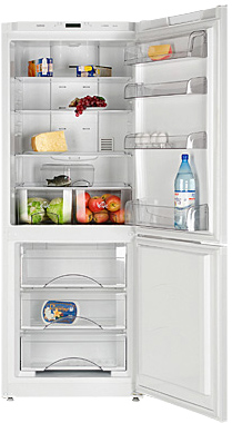 Холодильник с морозильником ATLANT ХМ 4521-100-N - вид с открытой дверью