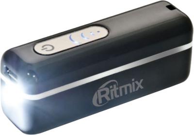 Портативное зарядное устройство Ritmix RPB-2200 (черный) - общий вид