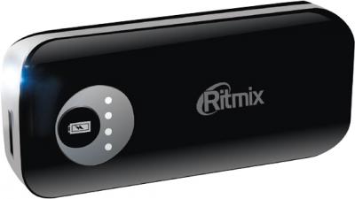 Портативное зарядное устройство Ritmix RPB-4400 (черный) - общий вид