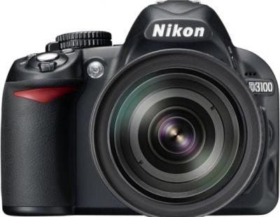 Зеркальный фотоаппарат Nikon D3100 Kit (18-105mm VR) - вид спереди