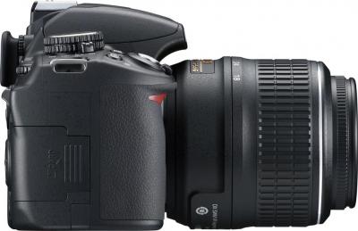 Зеркальный фотоаппарат Nikon D3100 Double Kit (18-55mm VR + 35mm f/1.8G) - вид сбоку