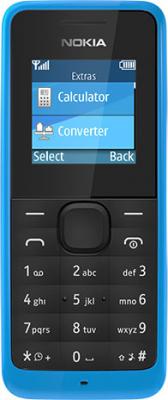 Мобильный телефон Nokia 105 (голубой) - общий вид