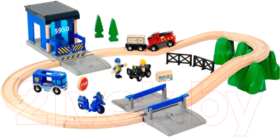 Железная дорога игрушечная Brio Полиция 33845