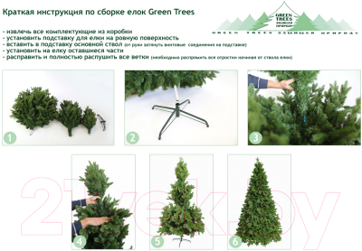 Ель искусственная Green Trees Нордман Премиум (1.5м)