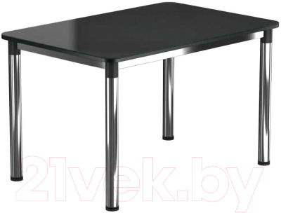 Обеденный стол Васанти Плюс Классик 120/178x80/ОХ (хром/черный)