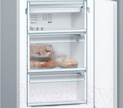 Холодильник с морозильником Bosch KGN39VL16R