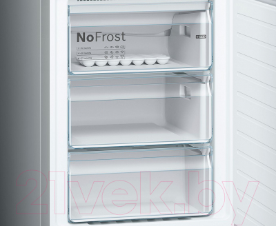 Холодильник с морозильником Bosch KGN39VL21R