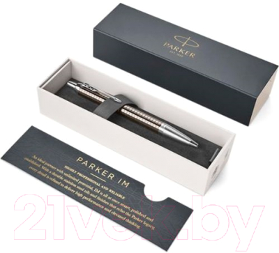 Ручка шариковая имиджевая Parker IM Premium Royal Dark Espresso CT 1931683