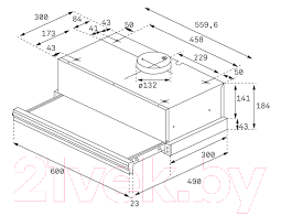 Вытяжка телескопическая Teka CNL 6400 / 40436801 (белый)