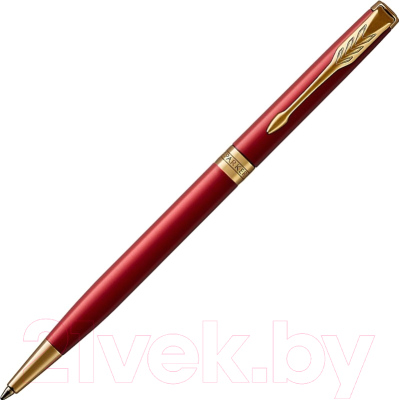 Ручка шариковая имиджевая Parker Sonnet Slim Lacquer Intense Red GT 1931477