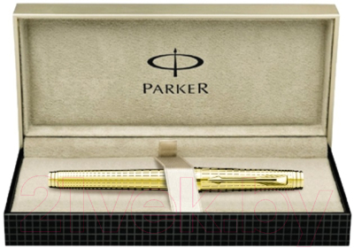 Ручка-роллер имиджевая Parker Premier DeLuxe T562 Chiselling GT S0887950