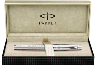Ручка-роллер имиджевая Parker Premier DeLuxe T562 Chiselling ST S0887990