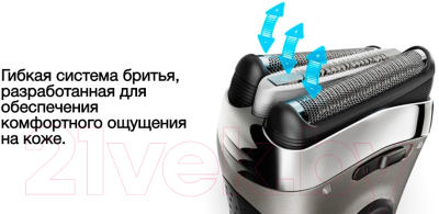 Электробритва Braun Series 3 ProSkin 3040TS + гель и чехол