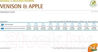 Сухой корм для кошек Farmina N&D Grain Free Pumpkin Venison & Apple Adult (1.5кг)