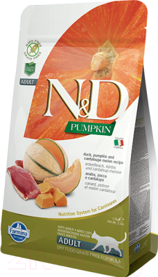 Сухой корм для кошек Farmina N&D Grain Free Pumpkin Duck & Cantalupe Adult (0.3кг)
