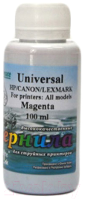 Контейнер с чернилами White Ink Universal HP/Canon/Lexmark Magenta (100мл)
