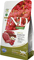 Сухой корм для кошек Farmina N&D Grain Free Quinoa Urinary Duck, Cranberry Adult (300г) - 