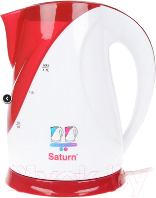 Электрочайник Saturn ST-EK8014 New (белый/красный)