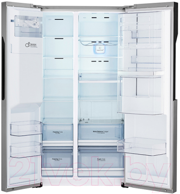 Холодильник с морозильником LG GC-M247JMBV