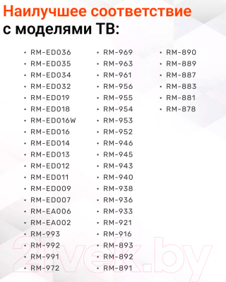 Пульт дистанционного управления Huayu RM-618A