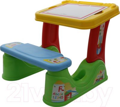 Комплект мебели с детским столом Полесье Набор дошкольника / 58744 (в пакете)