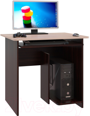 Компьютерный стол Сокол-Мебель КСТ-21.1 (венге/беленый дуб)