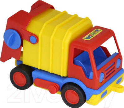 Мусоровоз игрушечный Полесье Базик / 37640 (в коробке) - товар по цвету не маркируется